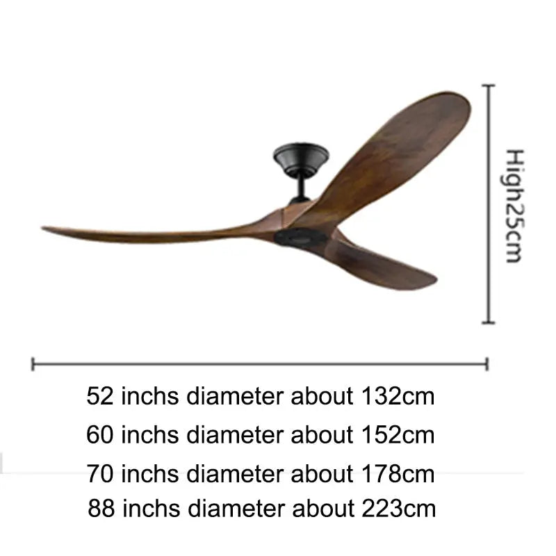 Modern Bamboo Ceiling Fan Seus Lighting
