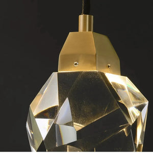 Modern Crystal Chandelier for High Ceiling Living Room Seus Lighting