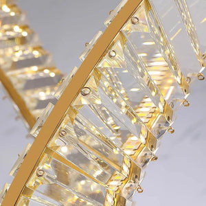 Modern Crystal Light Fixture for Staircase & Foyer & High Ceiling Seus Lighting