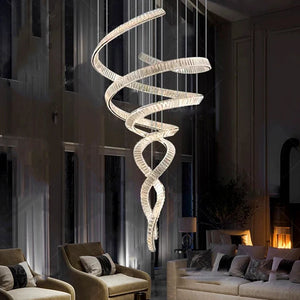 Modern Crystal Light Fixture for Staircase&Foyer&Hig Ceiling Seus Lighting