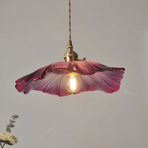 Modern Glass Flower Pendant Lights Seus Lighting