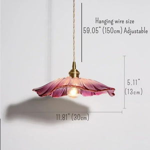 Modern Glass Flower Pendant Lights Seus Lighting