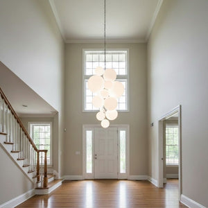 Modern Large Glass Bubble Chandelier Seus Lighting
