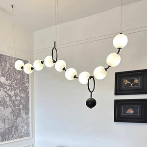 Modern Minimalist Bubble Glass Orb Chandelier - Chandeliers