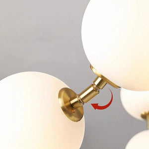 Modern Minimalist Bubble Glass Orb Chandelier Seus Lighting