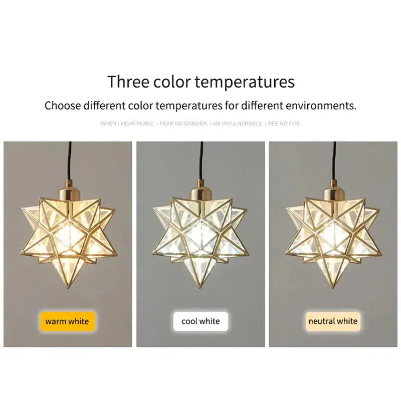 Modern Moravian Star Chandelier  Seus Lighting