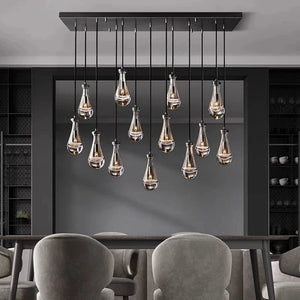 Modern Raindrop Chandelier for Foyer & Staircase Seus Lighting