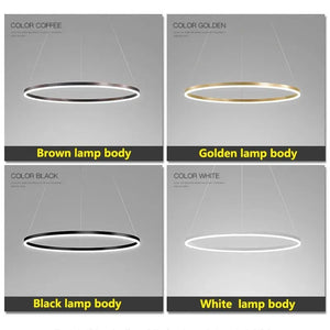 Modern Ring Pendant Light Seus Lighting