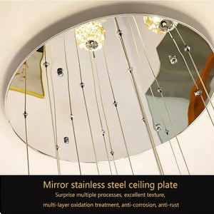 Modern Spiral Chandelier for Staircase Seus Lighting