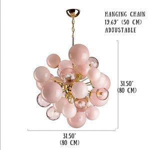 Neve Glass Bubble Chandelier Seus Lighting