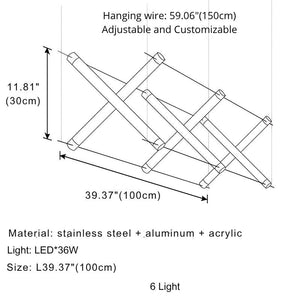 Nina Contemporary LED Kitchen Island Light Seus Lighting