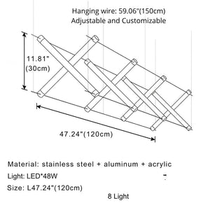 Nina Contemporary LED Kitchen Island Light Seus Lighting