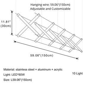 Nina Contemporary LED Kitchen Island Light Seus Lighting