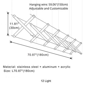 Nina Contemporary LED Kitchen Island Light Seus Lighting