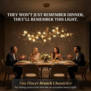 Noa Flower Branch Chandelier Seus Lighting
