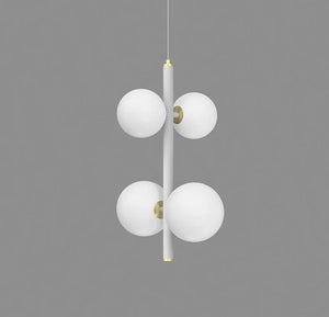 Opal Globe Staircase Pendant Light Seus Lighting