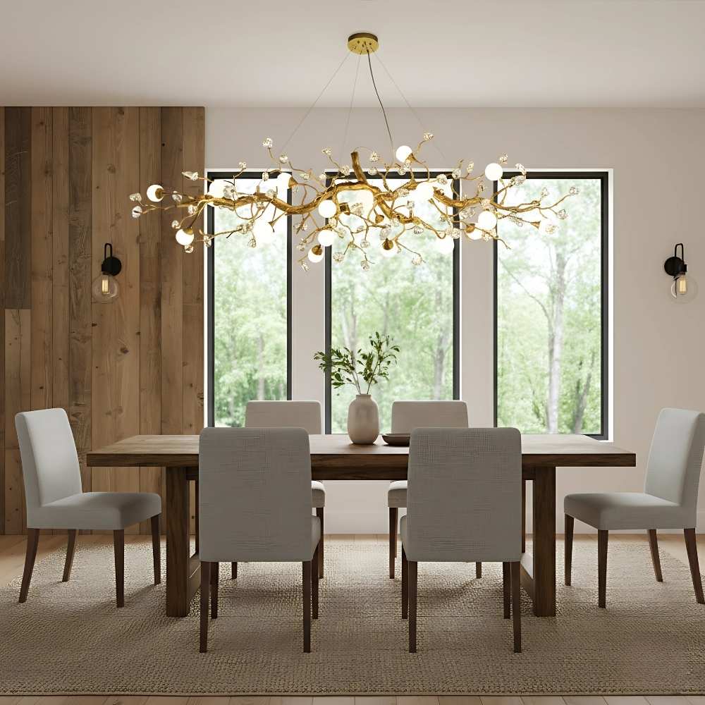 Orgi Statement Linear Branch Chandelier  Seus Lighting