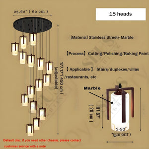 Polin Modern Over The Stairs Chandelier Seus Lighting