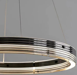 Qyra Contemporary Circular LED Chandelier Seus Lighting