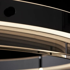 Qyra Contemporary Circular LED Chandelier Seus Lighting