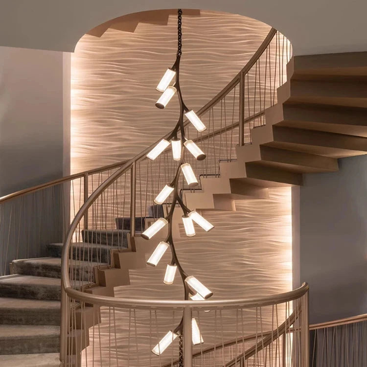Rhea Modern Simple Staircase Chandelier Seus Lighting