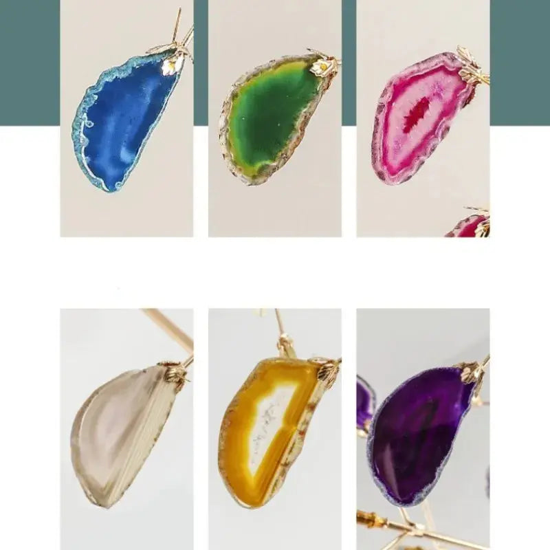 Rustic Style Led Agate Chandelier Seus Lighting