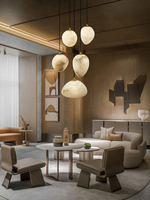 Sage Marble Chandelier Seus Lighting