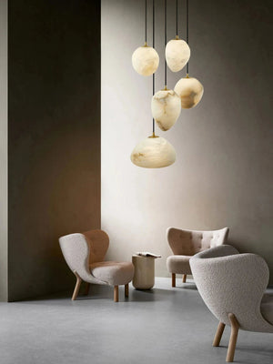 Sage Marble Chandelier Seus Lighting