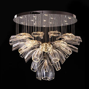 Sasha Modern Designer Crystal Flower Chandelier Seus Lighting