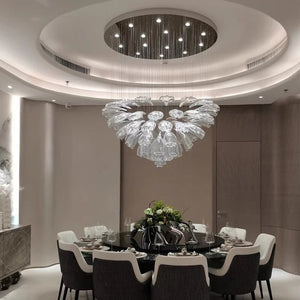 Sasha Modern Designer Crystal Flower Chandelier Seus Lighting