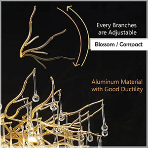 Semsem Clear Crystal Beaded Chandelier Seus Lighting