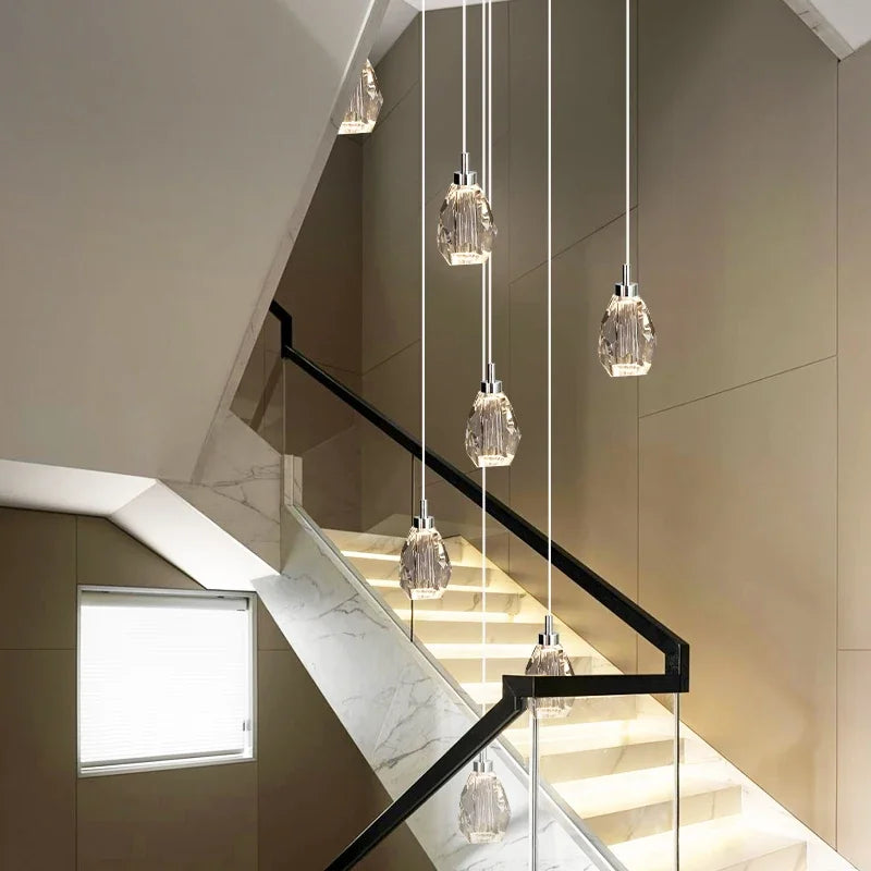 Sensa Crystal Stairwell Lighting Seus Lighting