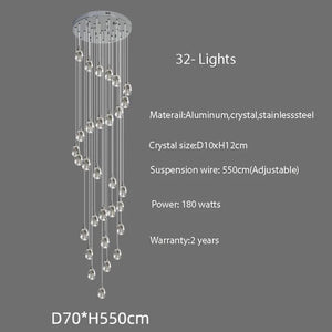 Sensa Crystal Stairwell Lighting Seus Lighting