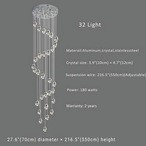 Sensa Crystal Stairwell Lighting Seus Lighting