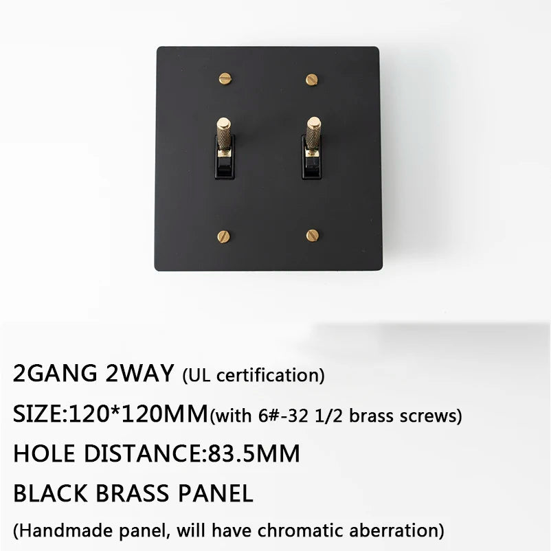 Seus Brass Toggle Light Switch  Seus Lighting