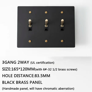 Seus Brass Toggle Light Switch Seus Lighting