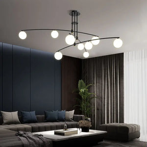 Sharon Contemporary Globe Chandelier Seus Lighting