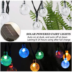 Solar Dimmable Outdoor String Lights Seus Lighting