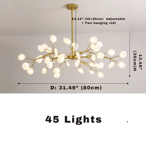 Sputnik Branch Firefly Chandelier Gold&Black Seus Lighting