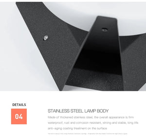 Sunlit Modern Outdoor Led Solar Light Seus Lighting