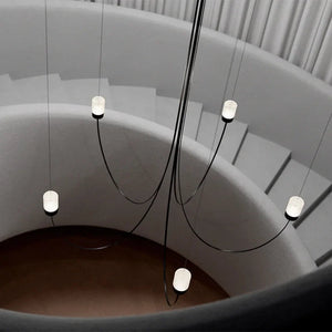 Suri Black Modern Chandelier Seus Lighting