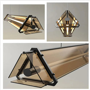 Susi Modern Linear Pendant Lamp Over Dining Table Seus Lighting