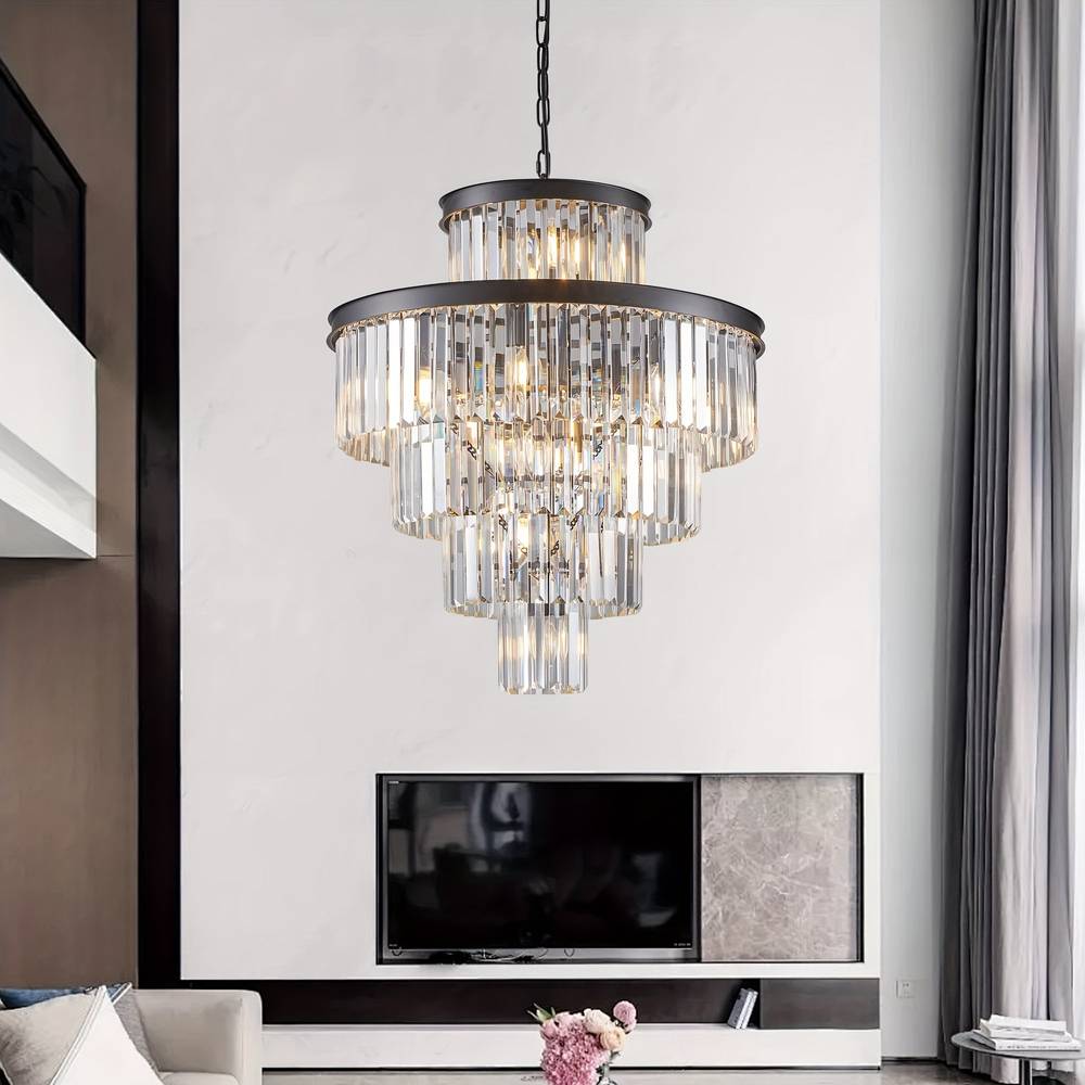 Taya Small Crystal Entryway Chandelier – Seus Lighting