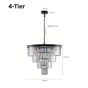 Taya Small Crystal Entryway Chandelier Seus Lighting
