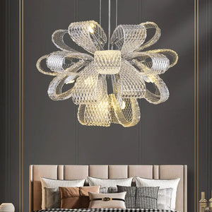 Teny Luxury Chrome and Crystal Chandelier Seus Lighting