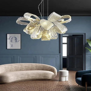 Teny Luxury Chrome and Crystal Chandelier Seus Lighting