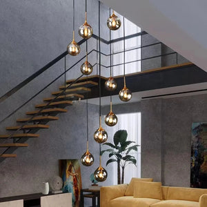 Tenza Modern Staircase Chandelier Seus Lighting