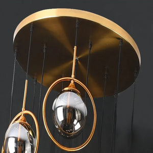 Tenza Modern Staircase Chandelier Seus Lighting