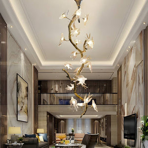 Trevi Brass Tree Branch Chandelier Seus Lighting
