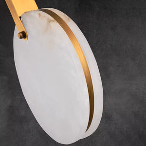 Tuya Marble Large Hanging Stairwell Lighting Chandelier Seus Lighting